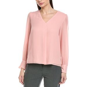 Vince Camuto Womens  V-Neck Blouse, Pink